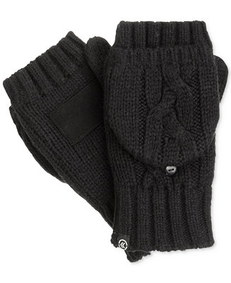 Isotoner Signature Isotoner Women's Chunky Cable Knit Flip Top Gloves ...