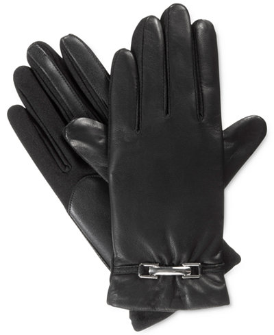 Isotoner Women's Stretch Leather SmarTouch® Gloves with Belt