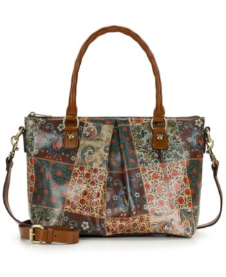 Patricia Nash Zora Medium Leather Top Handle Crossbody Bag - Macy's