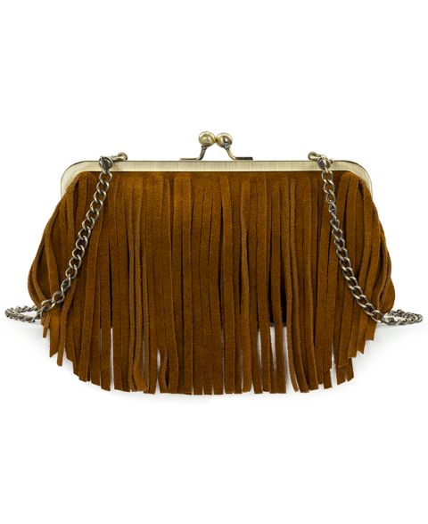 Женская сумка Patricia Nash Kiss-Lock Mini Potenaz Crossbody Handbag, цвет: Коньячный