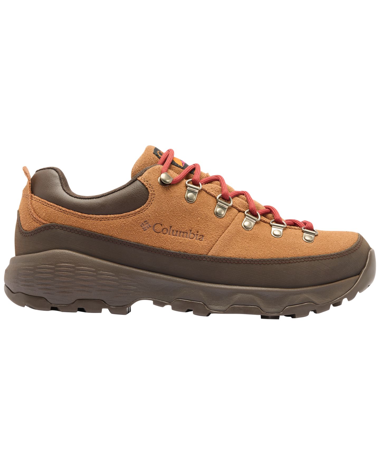 Мужские кроссовки Columbia Suede Lace-Up Round-Toe Hiking, цвет: Красный — фото 2