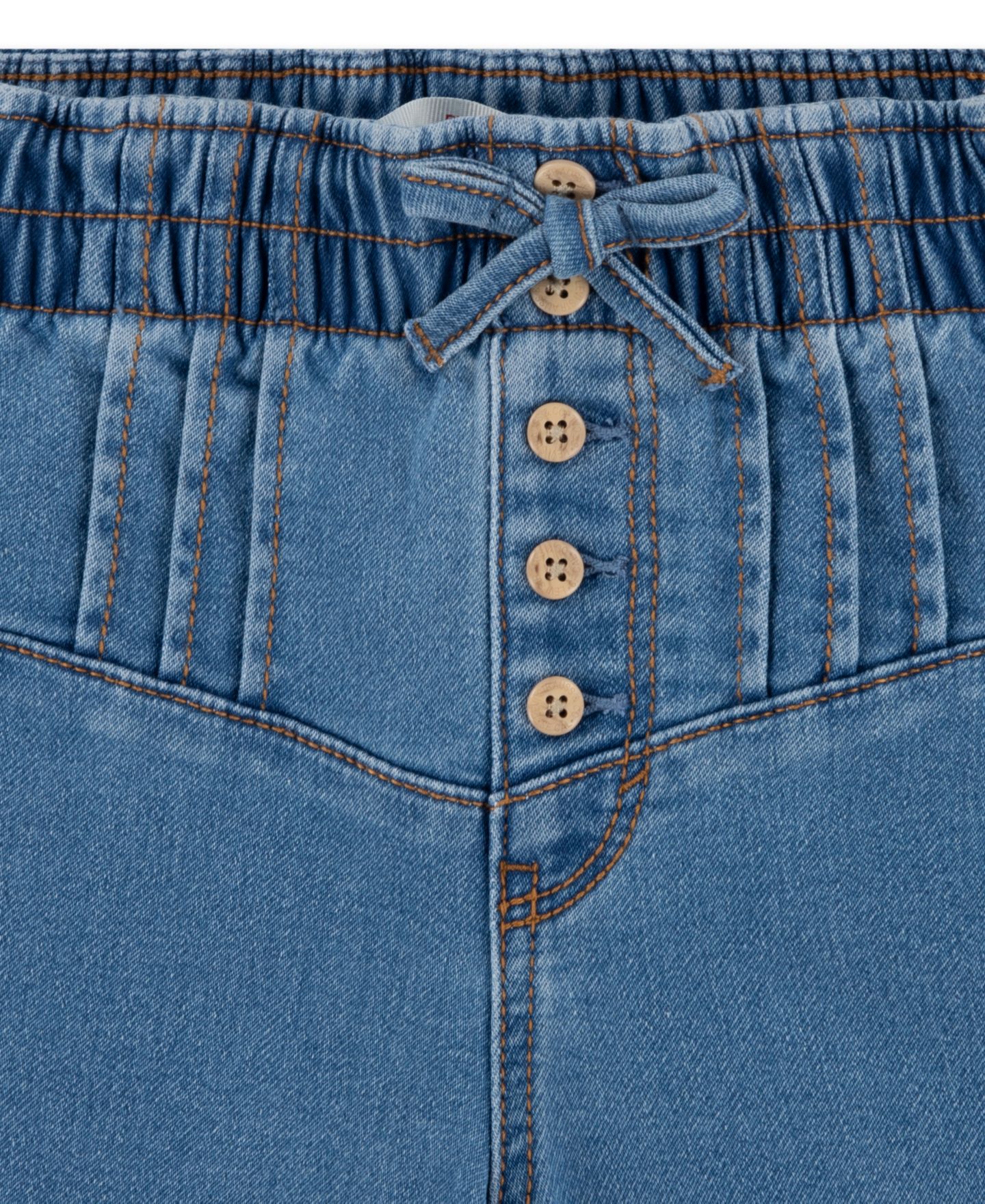 Брюки Levi's Pull On Pintuck Wide Dobby Pants для девочек, цвет: Dance Around — фото 3