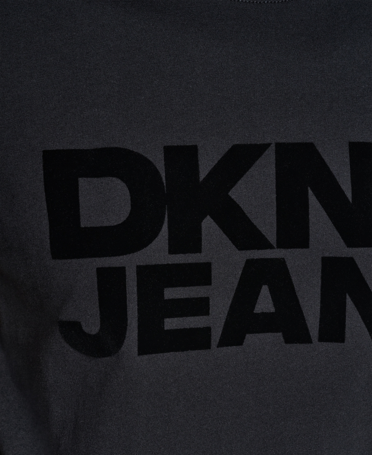 Dkny Jeans Women's Flocked Logo Crewneck T-Shirt