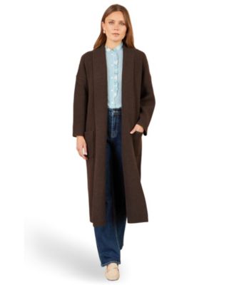 Women's Long Sleeve Knitted Maxi Cardigan