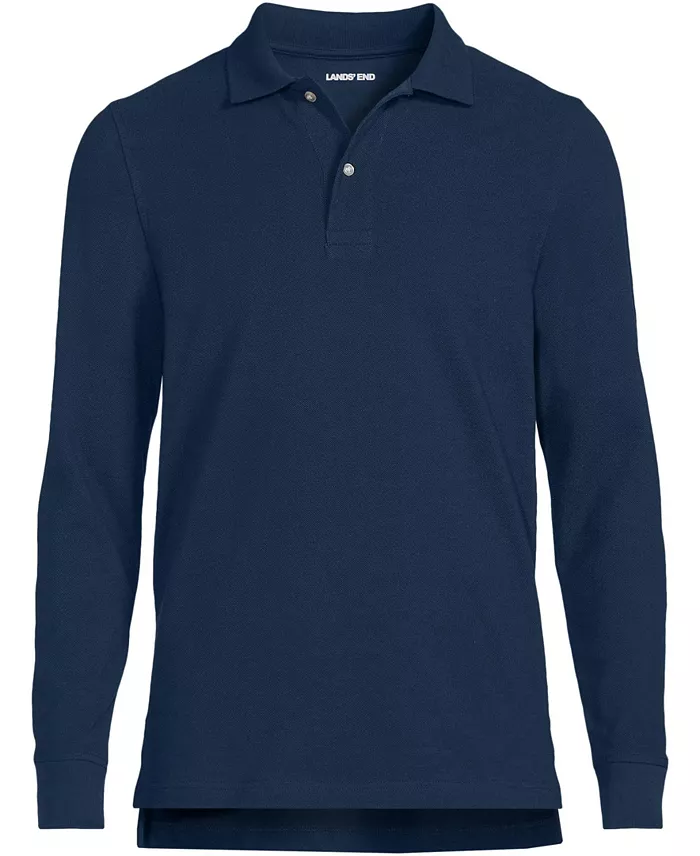 Men's Long Sleeve Mesh Polo Shirt - thumbnail 8