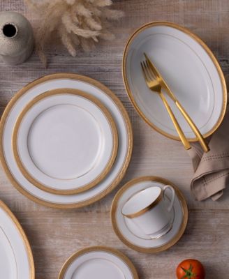 Noritake Crestwood Gold Dinnerware Collection - Macy's