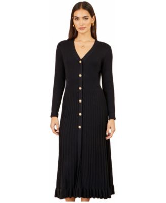 macy's ribbed knit midi dress Yumi Women's Long Sleeve Long sleeve