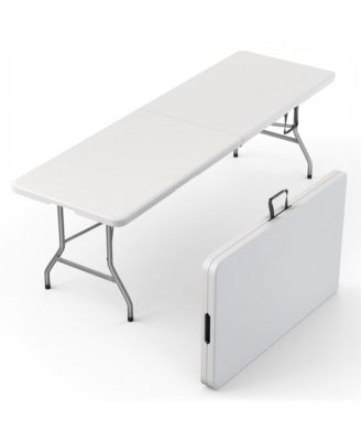 8 Feet Foldable Table Steel Portable Heavy Duty Handle