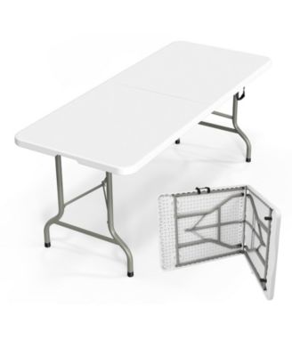 6Feet Folding Table Portable Plastic Long Tables Party Camping Outdoor