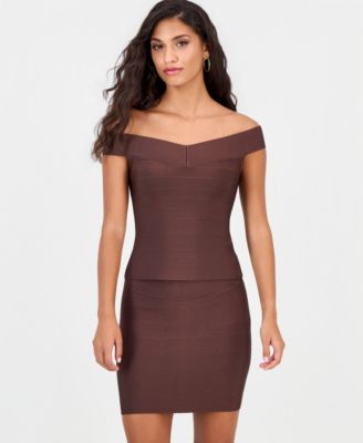 Women's Alexis Off-the-Shoulder Bandage Fitted Top