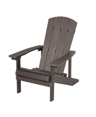 Adirondack Chair Patio Chair with Big Armrests Fire Pit Chair Weather Resistant, Easy Installation Outdoor for Patio, Lawn and Backyard