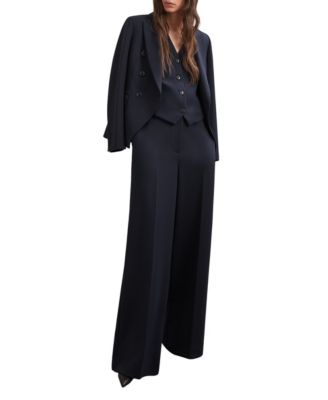 Women's Gabi High-Waisted Wide-Leg Suit Pants