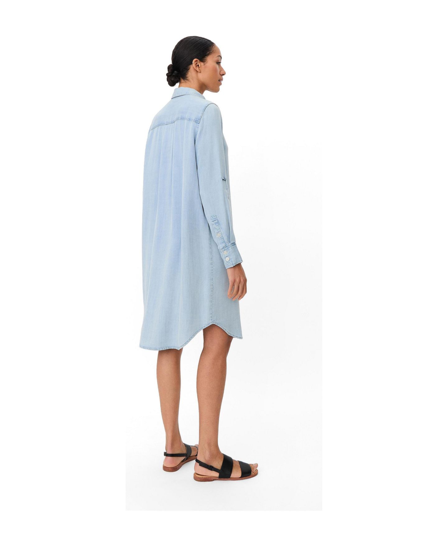 Женское платье Masai Copenhagen Meyneki Denim Shirt Dress, цвет: Светлый джинсовый — фото 3