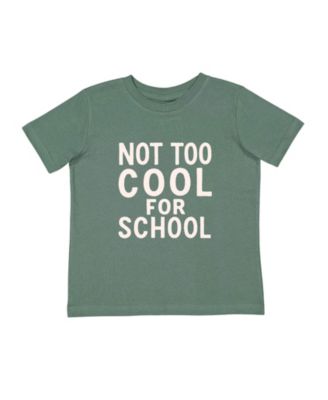 Toddler Boys Not Too Cool For School Short Sleeve T-Shirt