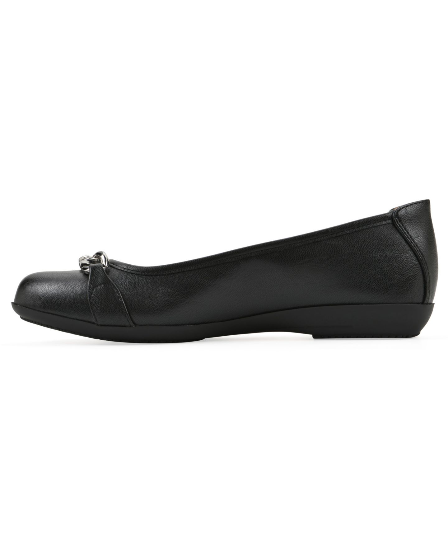 Женские балетки Cliffs by White Mountain Carlise Ballet Flats, цвет: Чёрный гладкий — фото 6