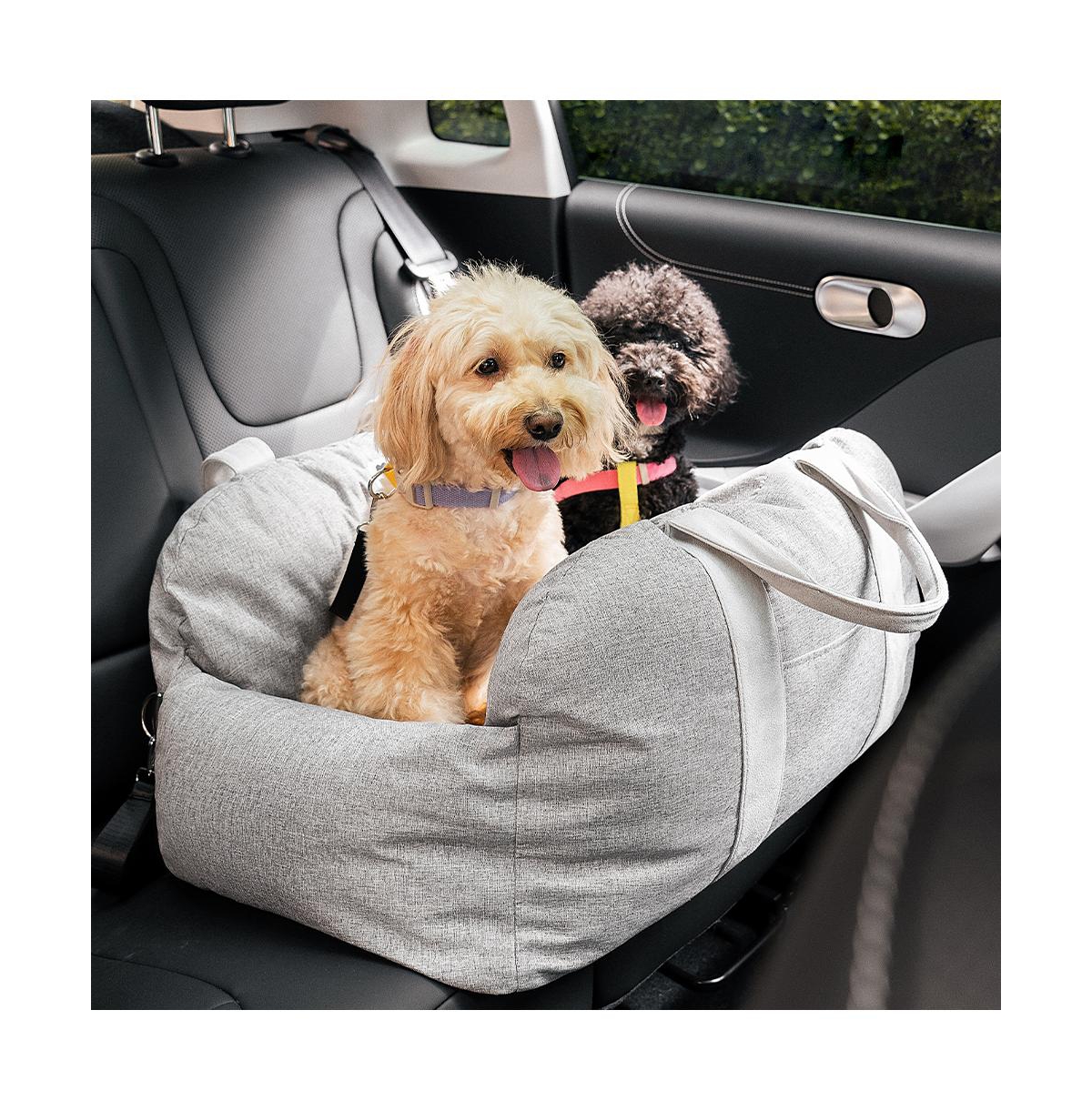 FunnyFuzzy First Class Dog Car 2-Seat Bed