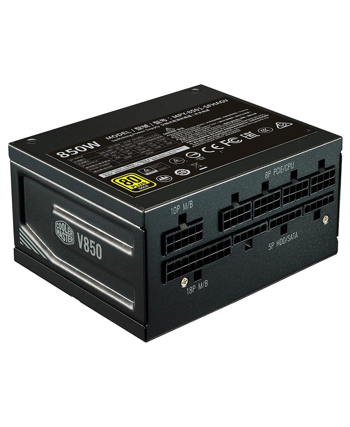 Coolermaster V850 Sfx 850W 80 Plus Gold Power Supply for Mini-itx to E-atx Cases - Black