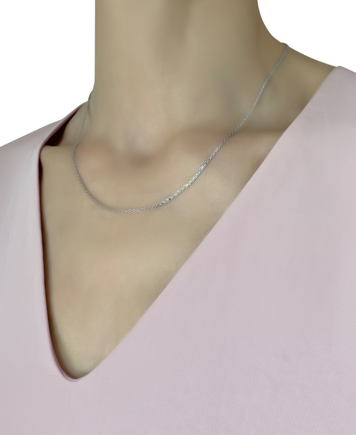Macy's Bismark Chain 18" Necklace in 14k White Gold