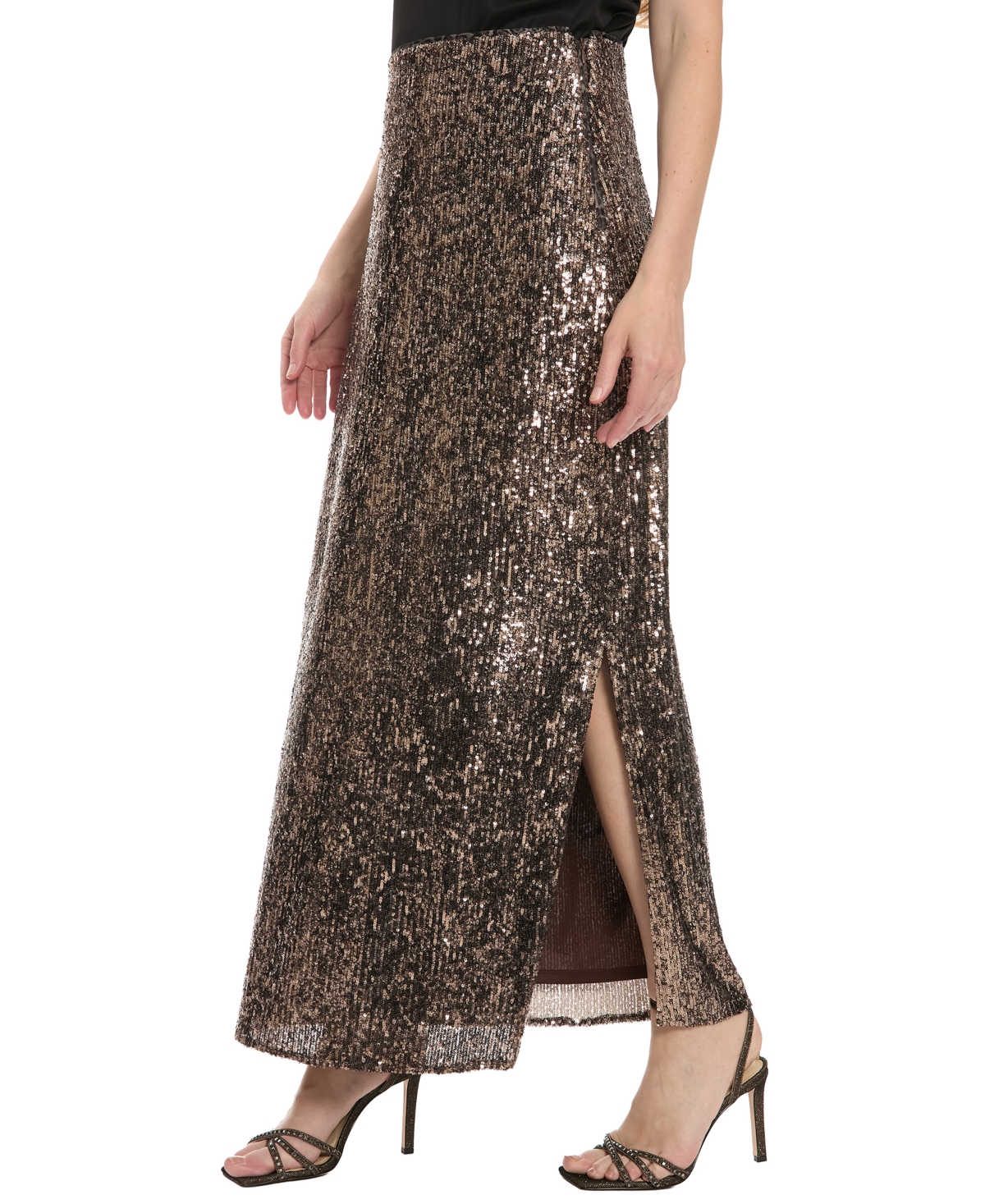 Muse Women's Polished Sheen Maxi Skirt