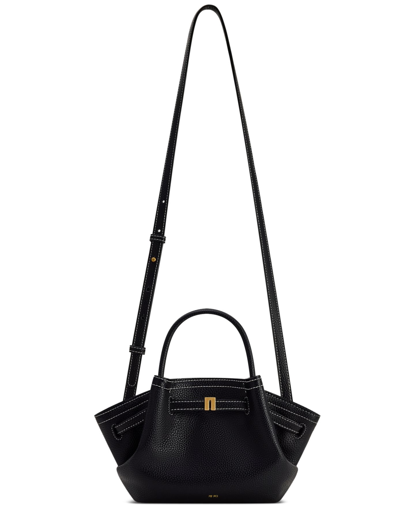 Женская сумка JW PEI Hana Mini Tote Handbag, цвет: Чёрный — фото 5