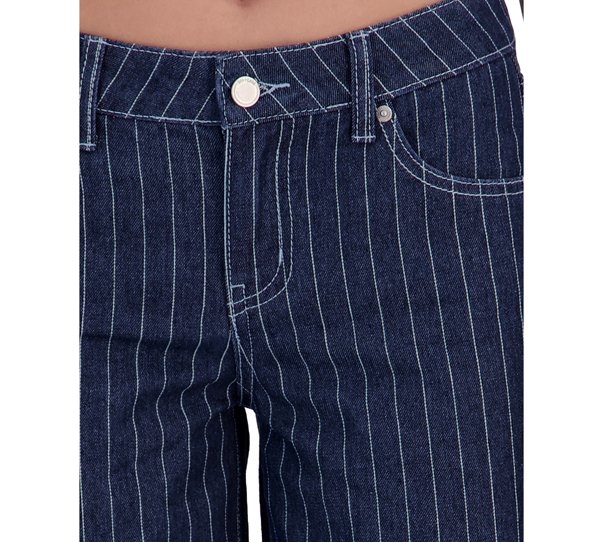 Em & Cass Women's Mid-Rise Wide-Leg Jeans