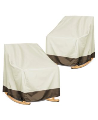 Rocker Chair Cover 420D Waterproof Patio Outdoor 2 Piece Set