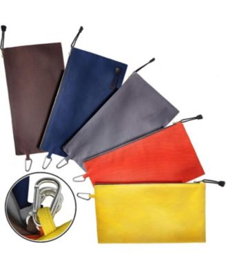 Canvas Tool Pouch Zipper Bag Carabiner Clip