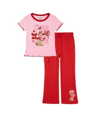 Toddler Girls 2T - 4T 2-Piece Short Sleeve T-Shirt and Flare Pants Set