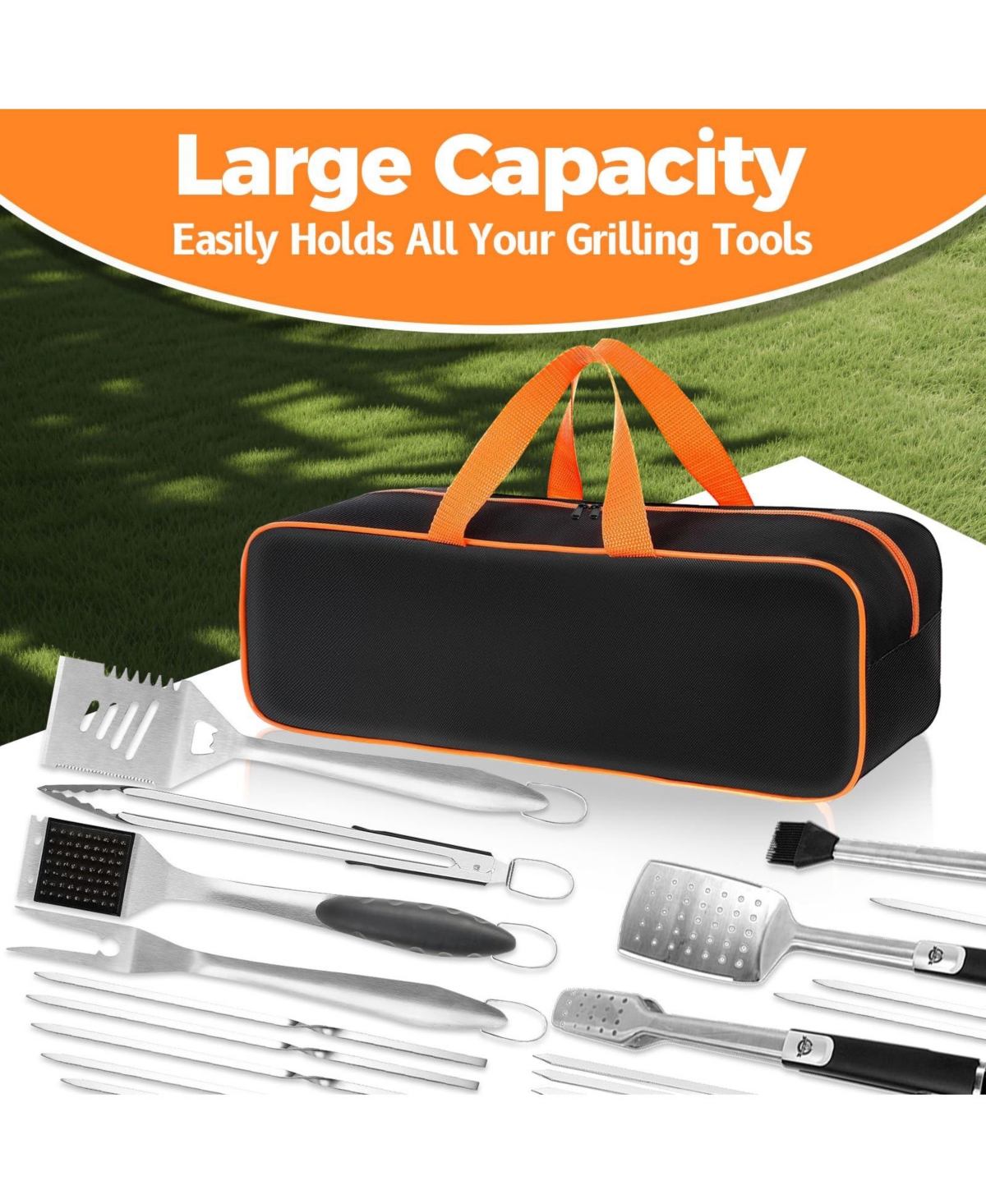 Xdovet Bbq tool storage bag heavy-duty 1680D material