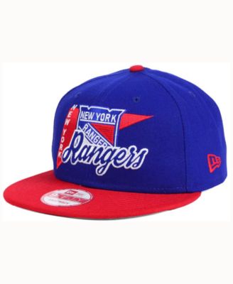 New Era New York Rangers Logo Stacker 9FIFTY Snapback Cap - Macy's
