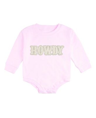Baby Girls (0M - 18M) Howdy Patch Western Long Sleeve Romper
