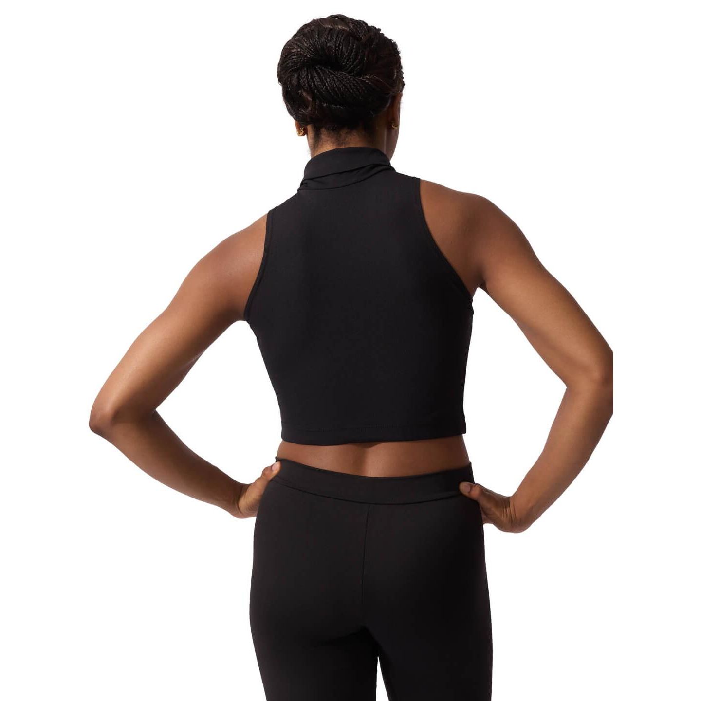Женский топ Capezio Team Basics Mock Neck, цвет: Чёрный — фото 2