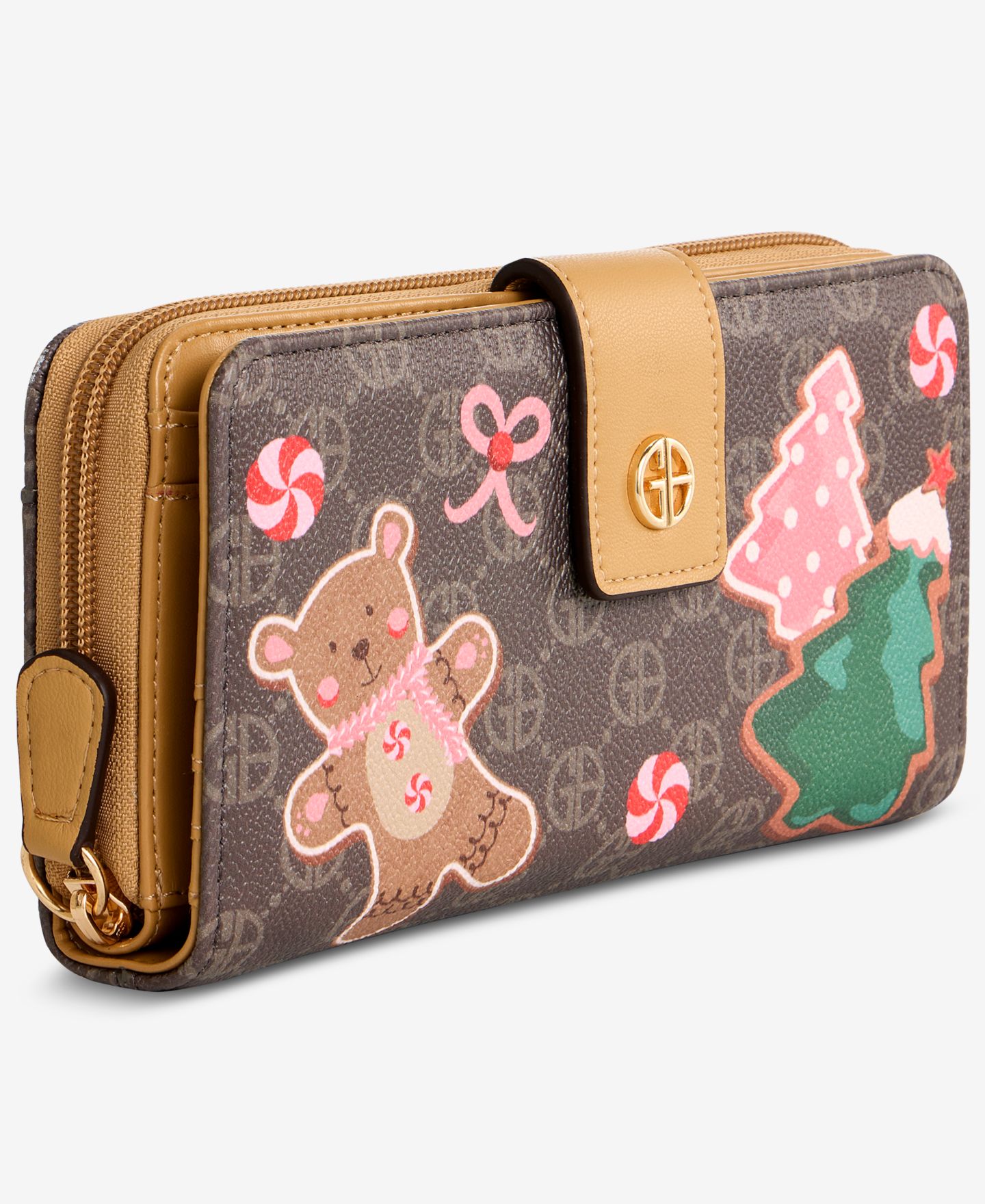 Женский кошелёк Giani Bernini Gingerbread Bears All-in-One Wallet, цвет: Fa26 Bears — фото 5