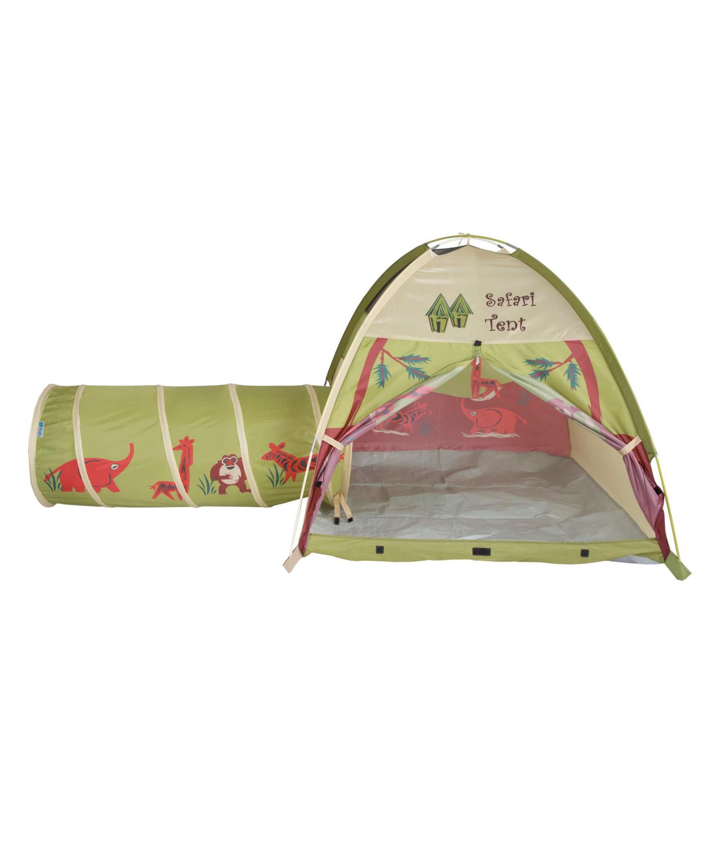 Детская игрушка Pacific Play Tents Jungle Safari Tent And Tunnel Combo, цвет: Разноцветный — фото 2