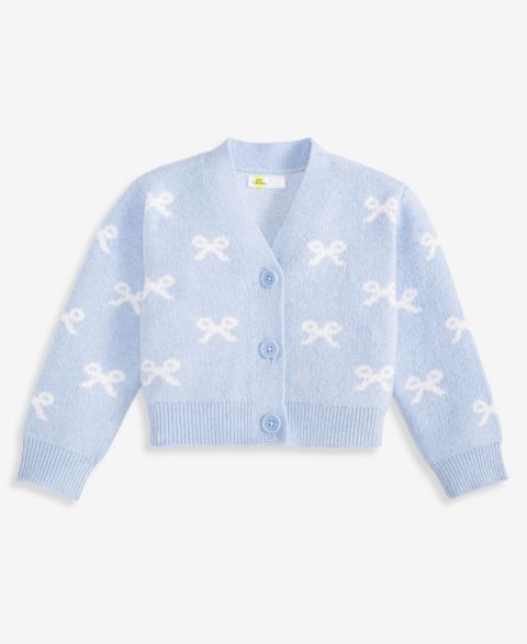 Кардиган Epic Threads Bows Cardigan для девочек-малышей, цвет: Синий