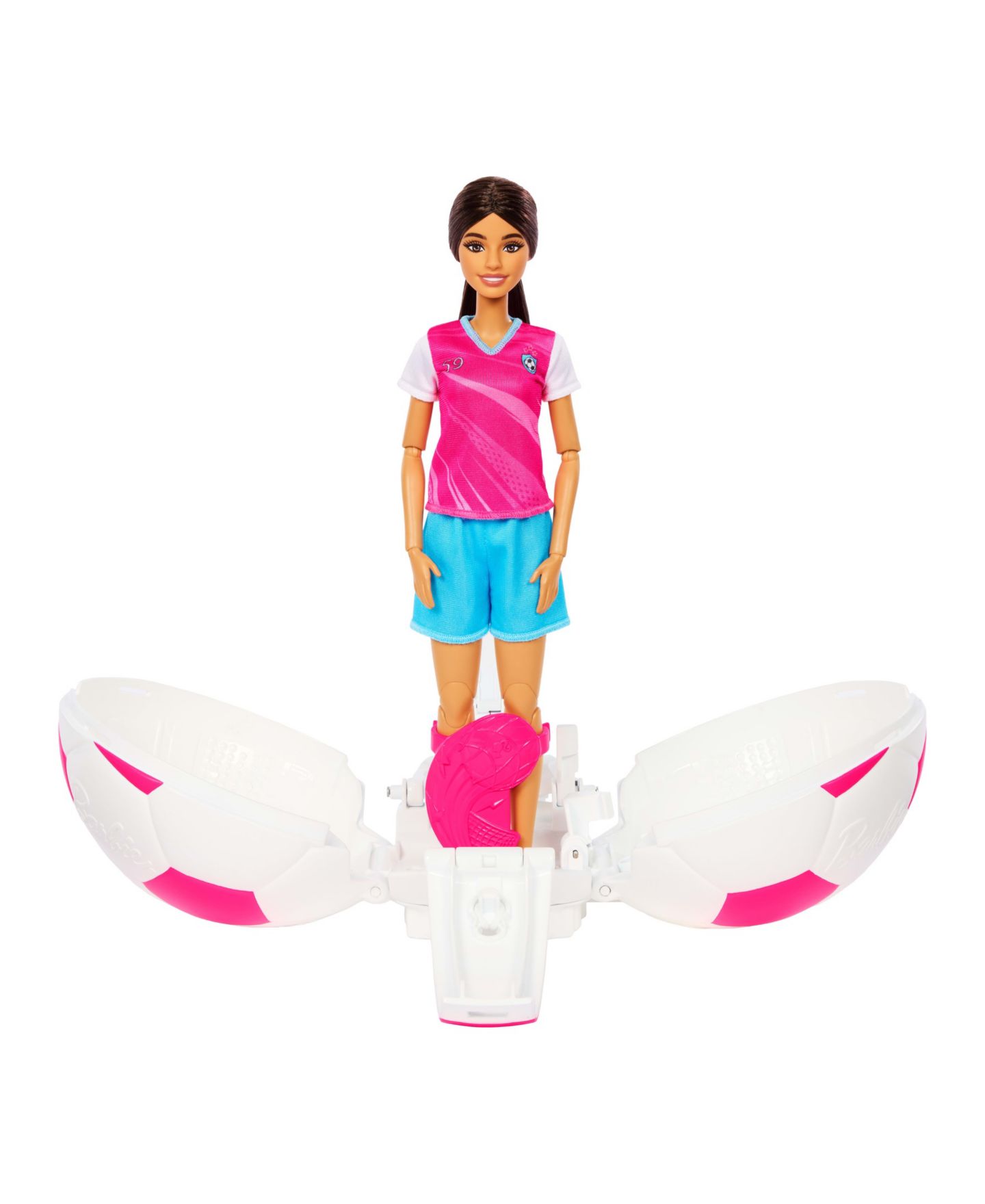 Детская кукла Barbie Roll & Reveal Soccer Player 10.63" Fashion Doll with 8 Surprises — фото 6