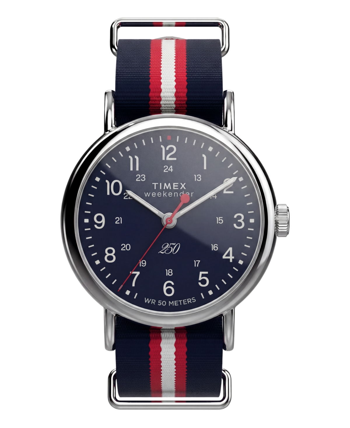 Timex Men's Quartz Analog Blue Nylon Watch 40mm