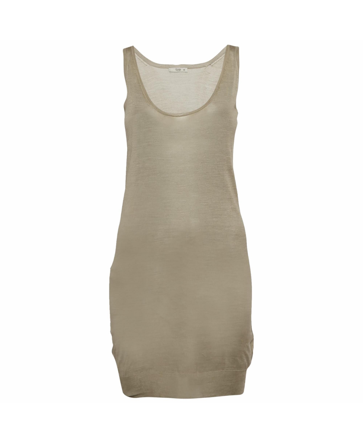 Pre-Owned Prada Women's Sleeveless Scoop Neck Knit Tank Top