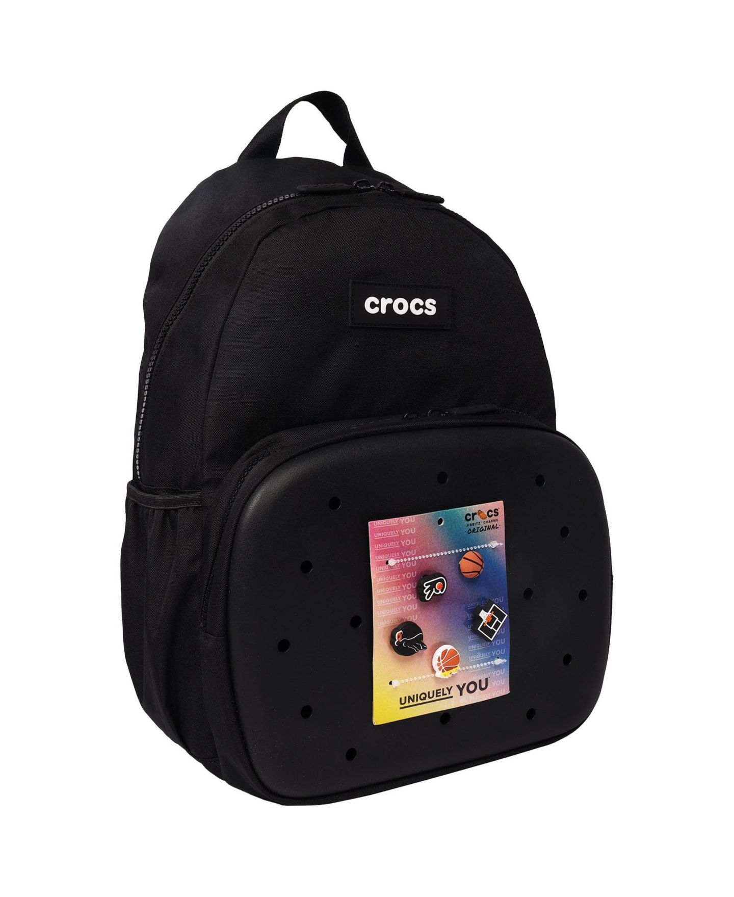 Рюкзак Crocs Back to School with EVA Front Pocket Customizable Jibbitz, цвет: Чёрный — фото 2