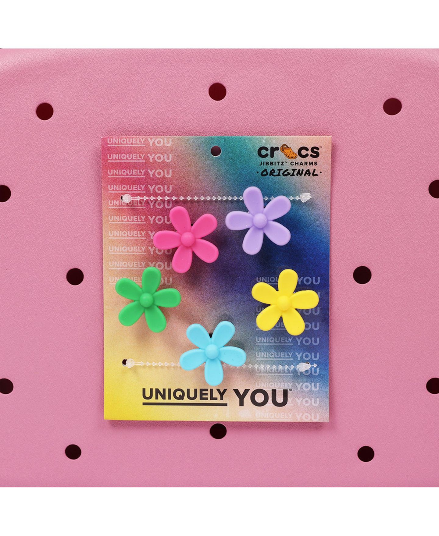 Рюкзак Crocs Floral Back to School with EVA Front Pocket Customizable Jibbitz, цвет: Розовый — фото 9