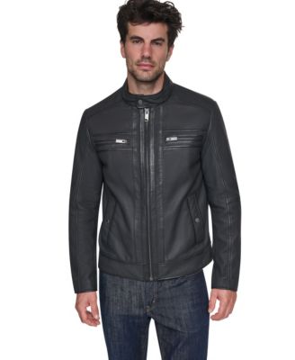 Men’s Genuine Suede Brushed Finish Racer Jacket