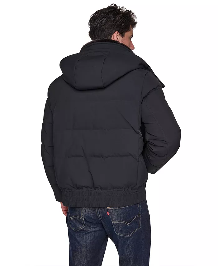 Men's Hooded Bomber Jacket - thumbnail 8