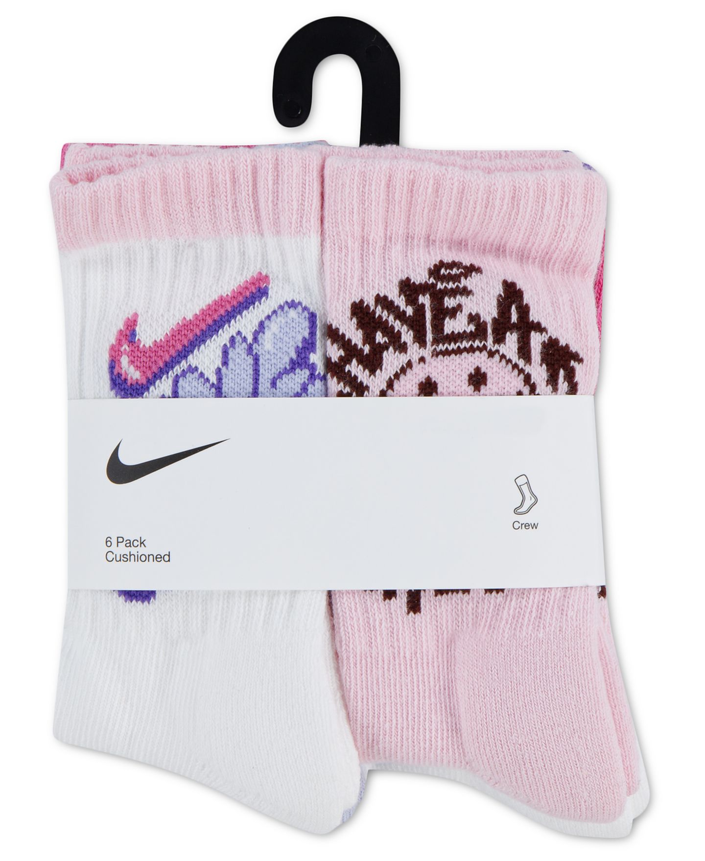 Носки Graphics, 6 шт. — Nike, цвет: Розовый пенный — фото 5
