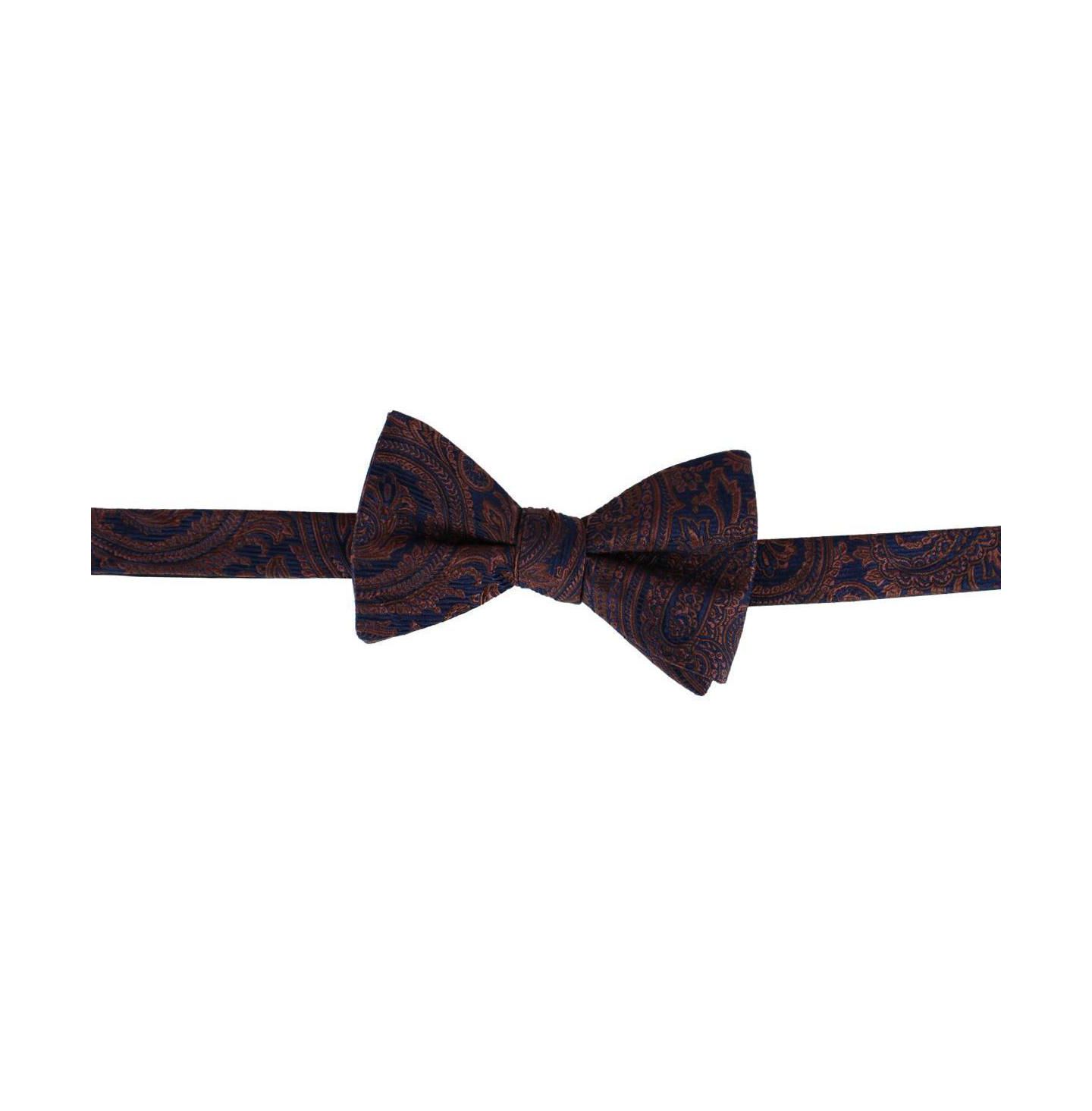 Мужские ремни TRAFALGAR Sobee Paisley Silk Brace and Bow Tie Set, цвет: Коричневый — фото 3