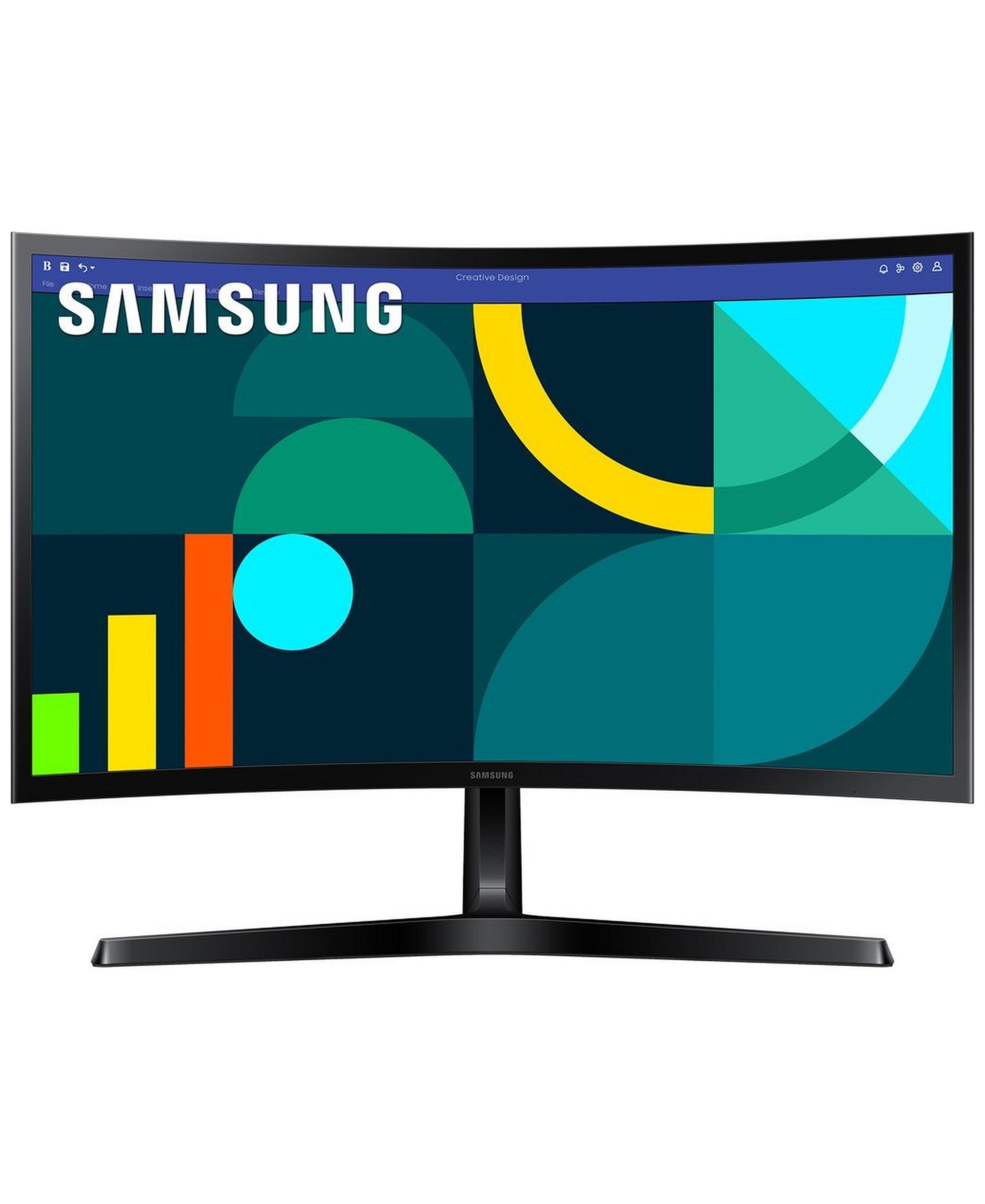Samsung S36GD Essential S3 24" Curved Fhd 100Hz Computer Monitor - Black