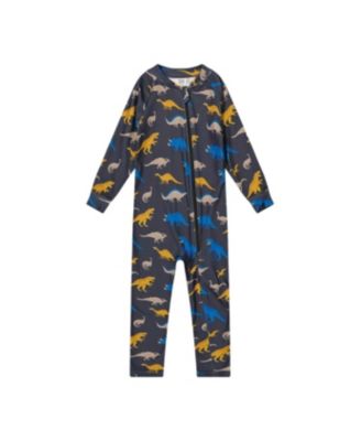Toddler Boy ( 2 to 5 ) One Piece Thermal Underwear Dinosaur Print