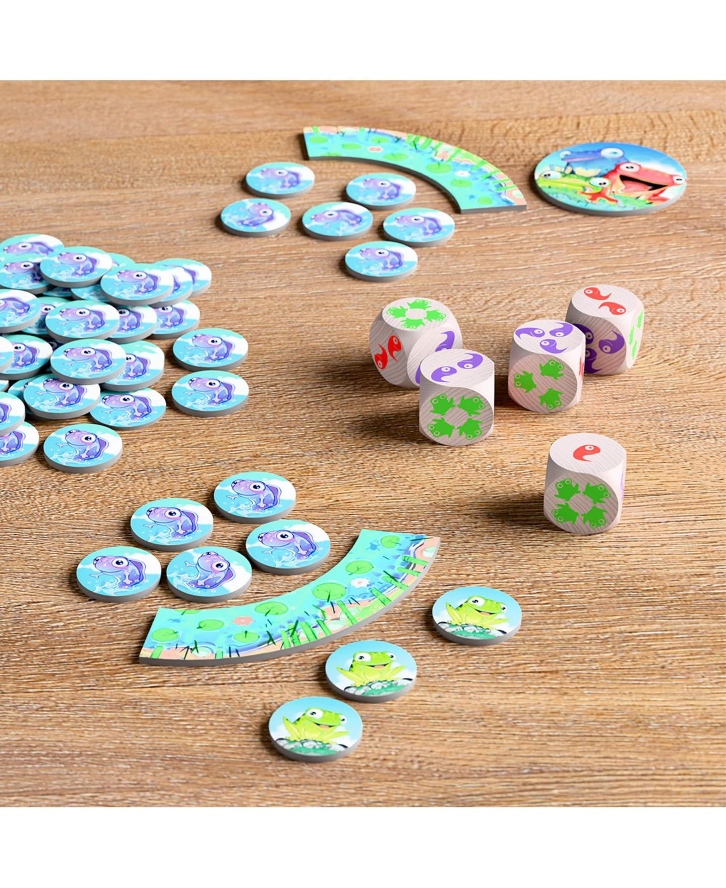 Детские игрушки Haba Froggos 100-Piece Dice Game, Ages 6+, цвет: Жёлтый — фото 2