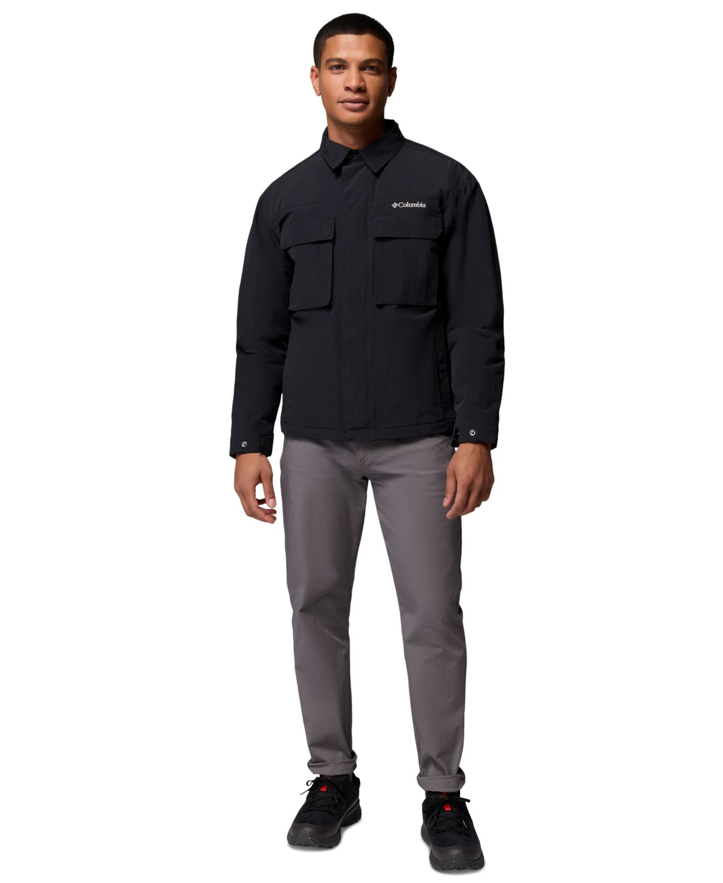 Мужская куртка Columbia Timberline Tough Cotton-Blend, цвет: Чёрный — фото 2