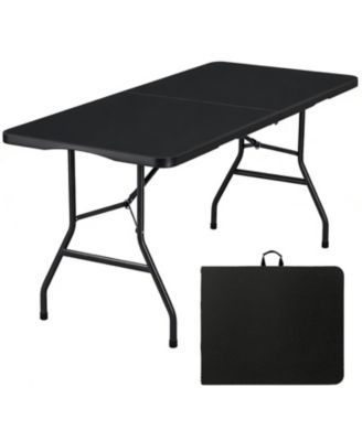Portable Folding Table Indoor Outdoor Picnic Party Camping Square Height Plastic