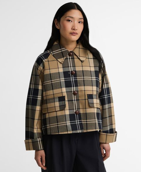 Женские куртки Barbour Women's Delilah Plaid Cropped Work Jacket